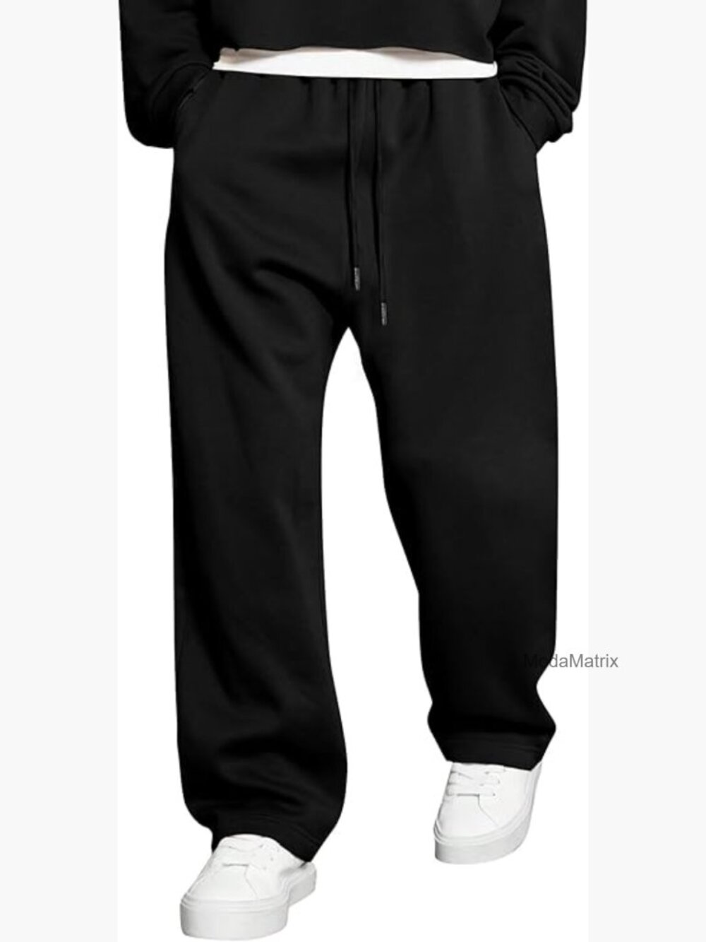 Men's Baggy Pants Lightweight Wide Leg Lounge Travel Pants Streetwear with